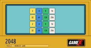 2048 無料ブラウザゲームのパッケージ風サムネイル