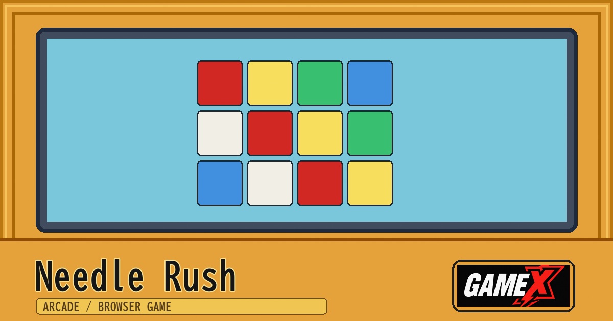 Needle Rush 無料ブラウザゲームのパッケージ風サムネイル