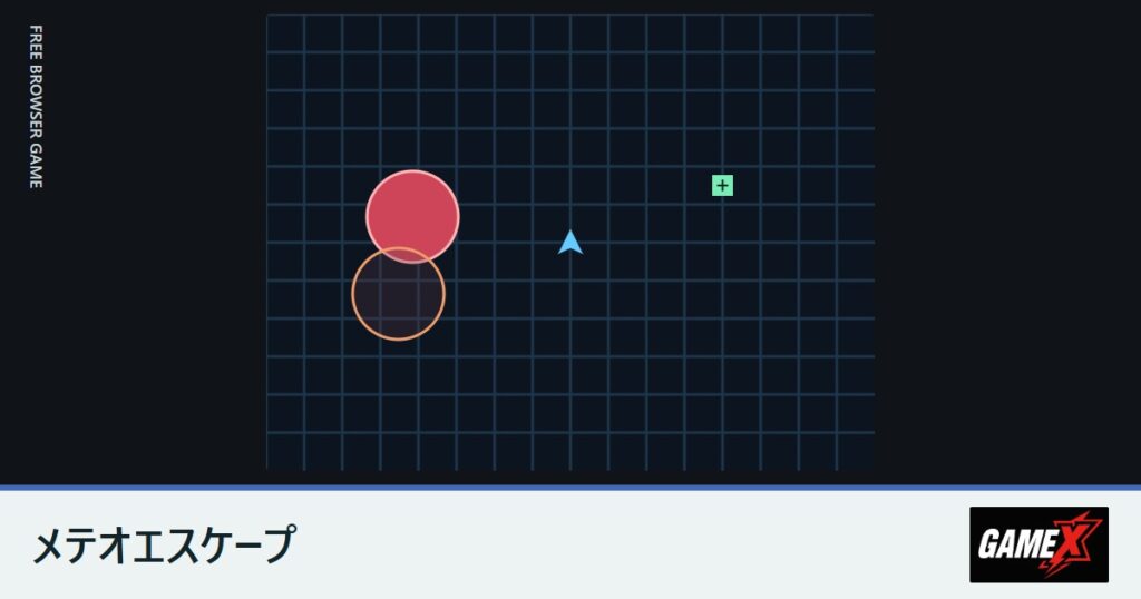 メテオエスケープのプレイ画面